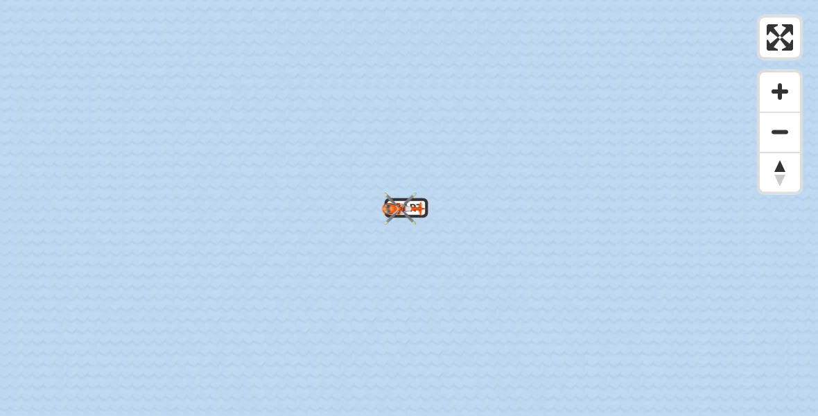 Flight path map showing Coastguard Helicopter route from North Sea to North Sea