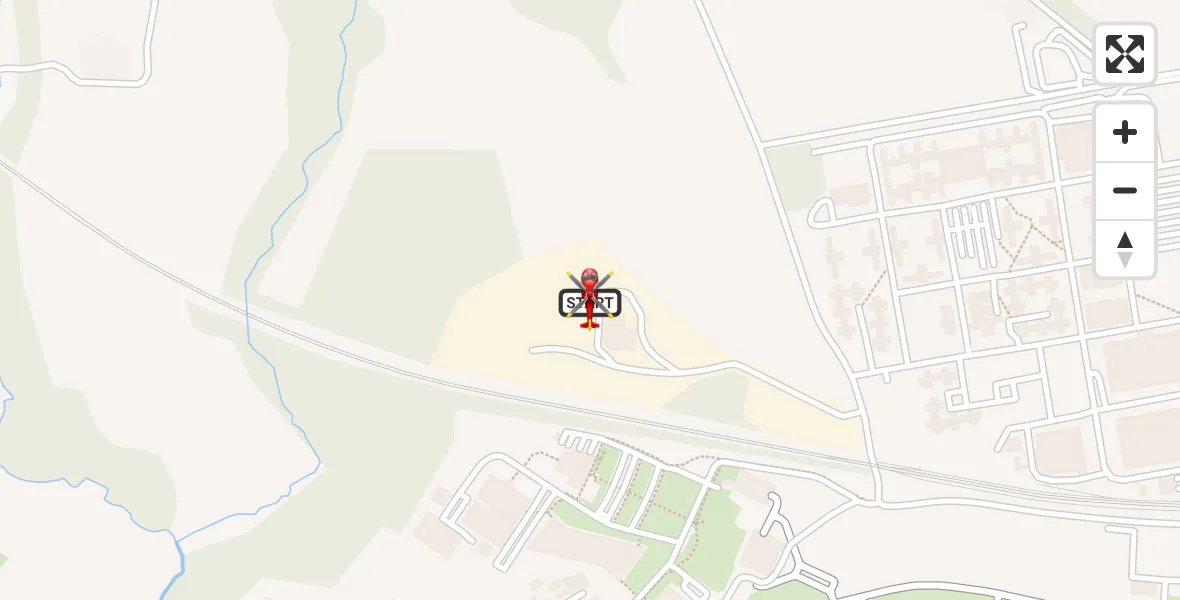 Flight route map:  to Cosford, Airbase Avenue