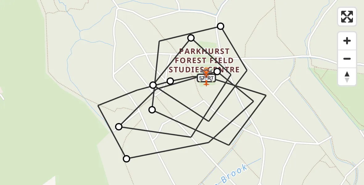 Flight route map: Coastguard Helicopter to Northwood, Noke Common Road