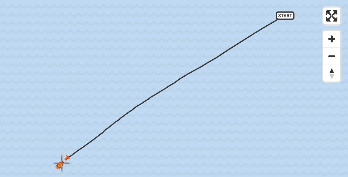 Flight route map: Coastguard Helicopter to Irish Sea, Irish Sea