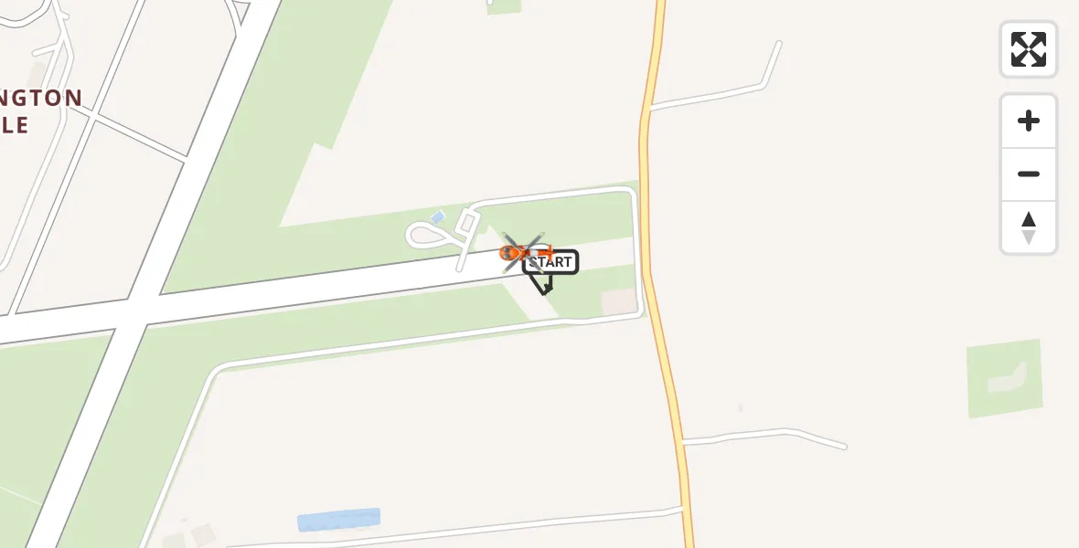 Flight route map: Coastguard Helicopter to Humberside Airport, Humberside Airport