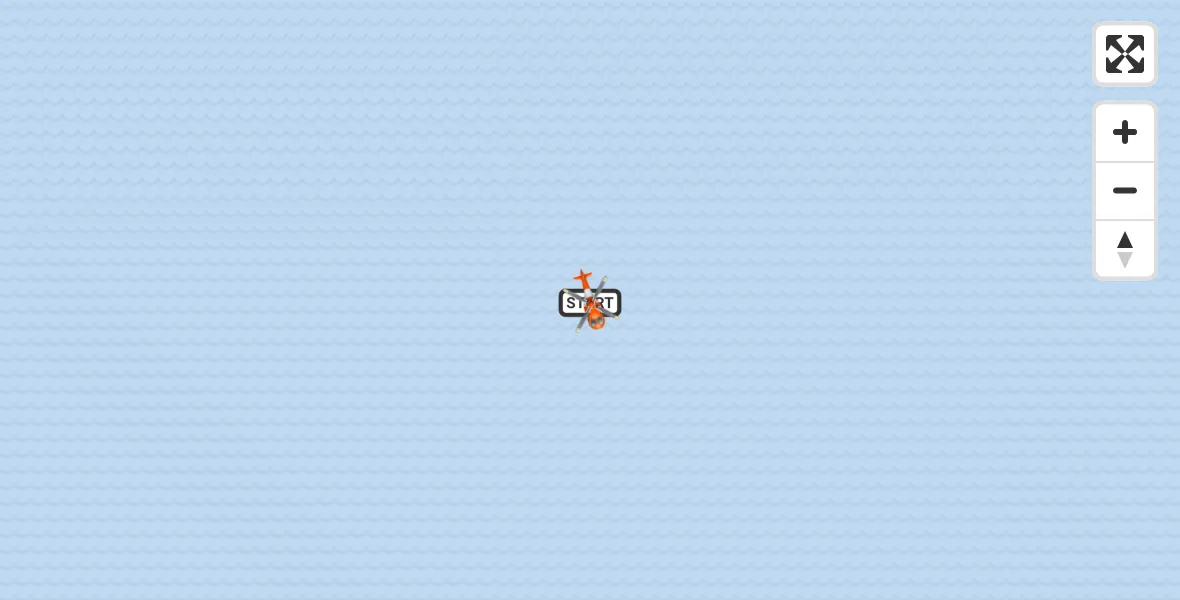 Flight path map showing Coastguard Helicopter route from North Sea to North Sea