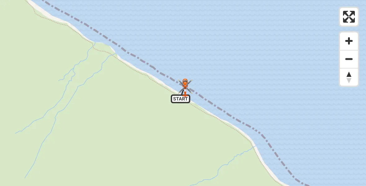 Flight path map showing Coastguard Helicopter route from Inner Seas to Inner Seas