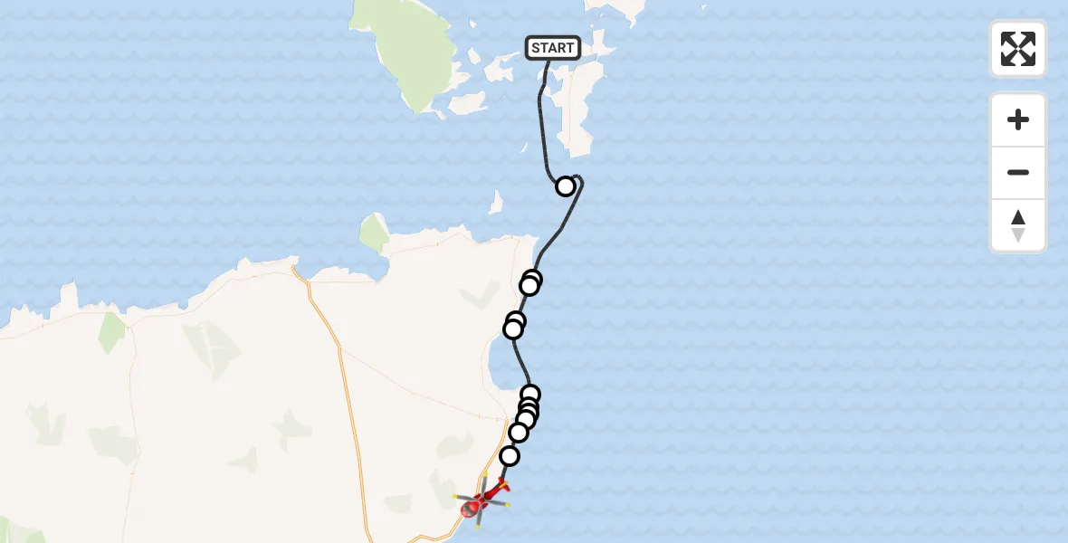 Routekaart van de vlucht: Air Ambulance Helicopter to Ulbster, Ulbster