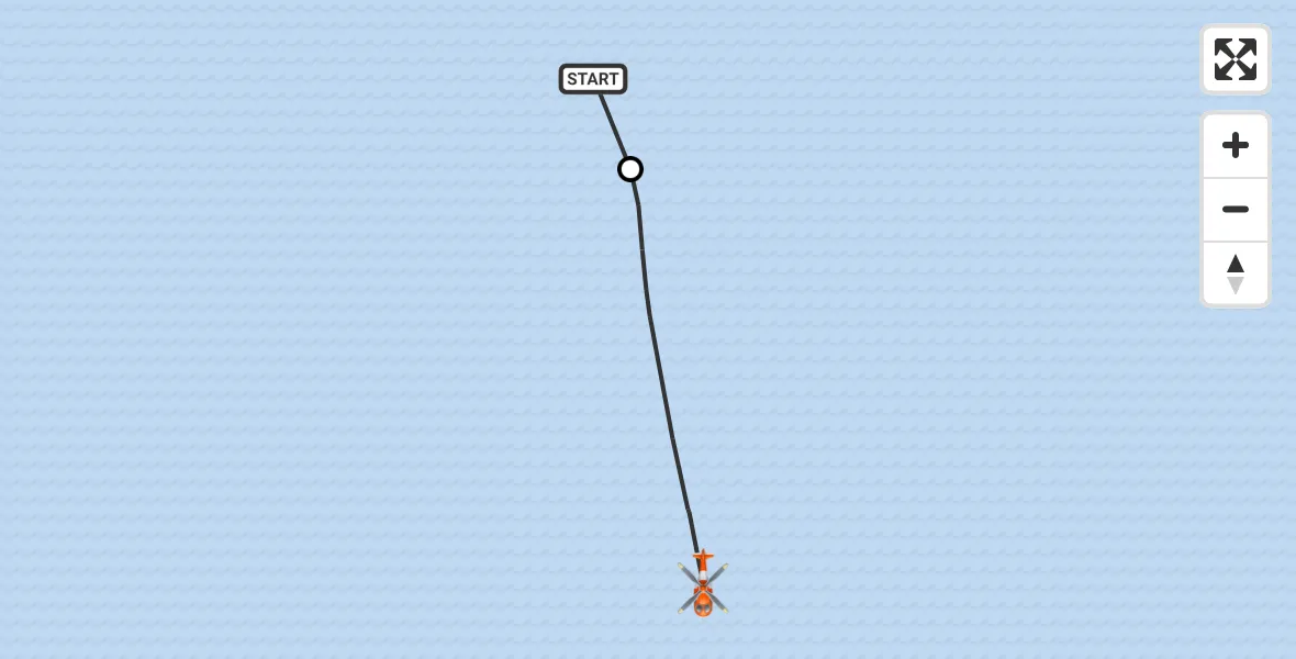 Routekaart van de vlucht: Coastguard Helicopter to English Channel, English Channel
