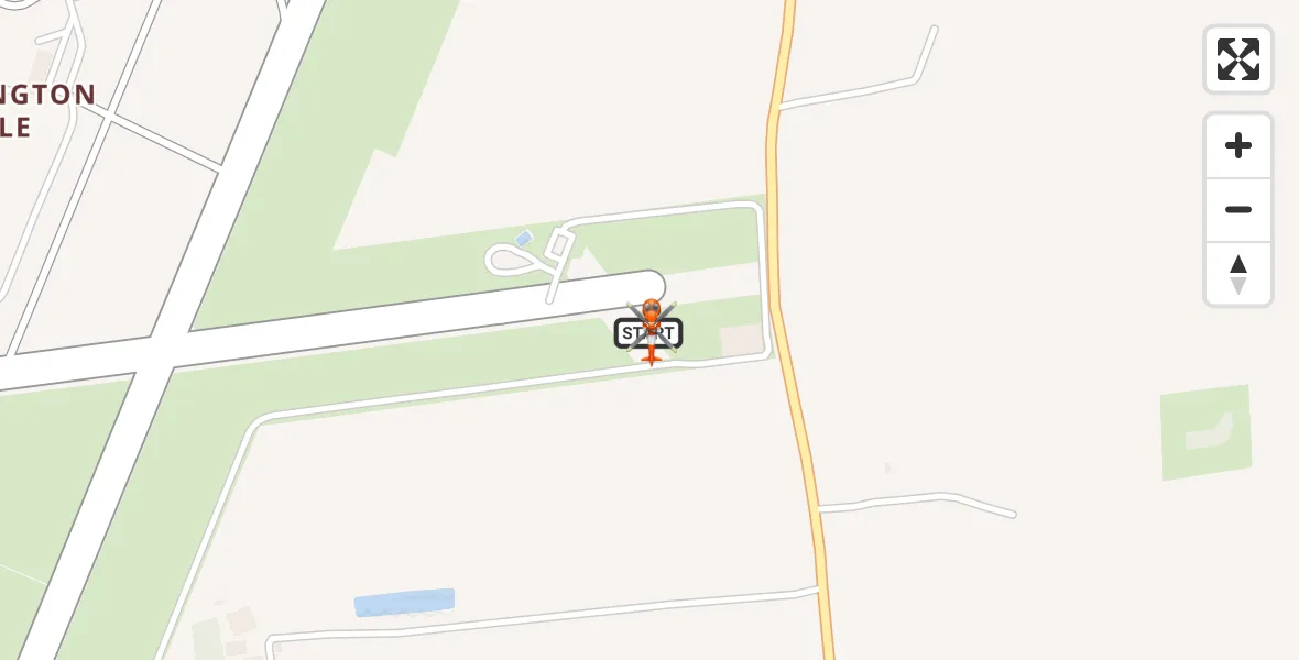 Flight route map: Coastguard Helicopter to Humberside Airport, Humberside Airport