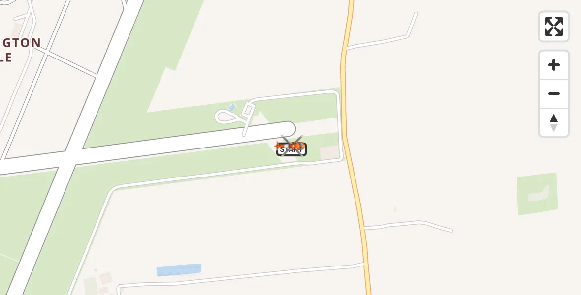 Flight route map: Coastguard Helicopter to Humberside Airport, Humberside Airport