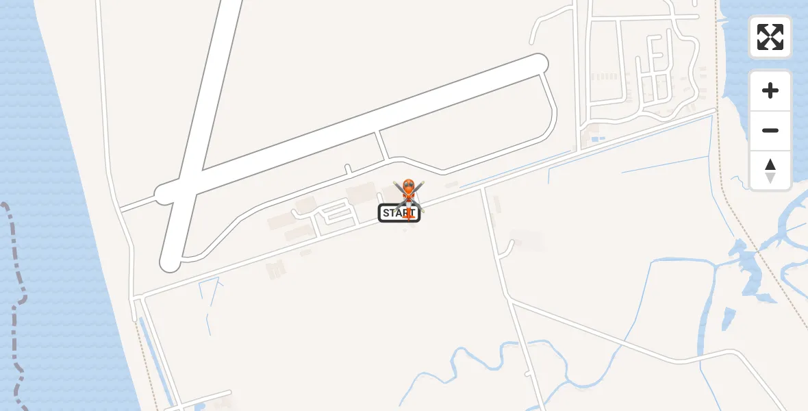 Flight path map showing Coastguard Helicopter route from Caernarfon Airport to Caernarfon Airport