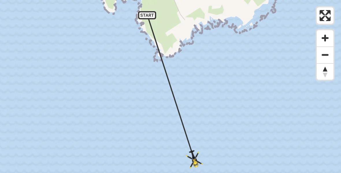 Routekaart van de vlucht: Police Helicopter to English Channel, English Channel