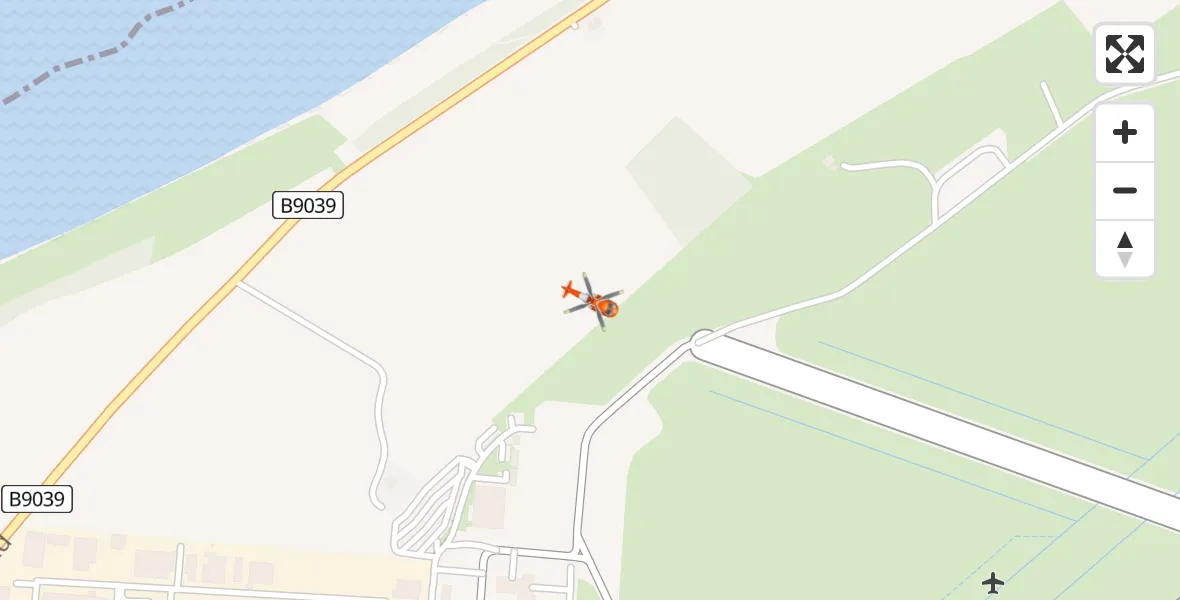 Flight path map showing Coastguard Helicopter route from Inverness to Inverness