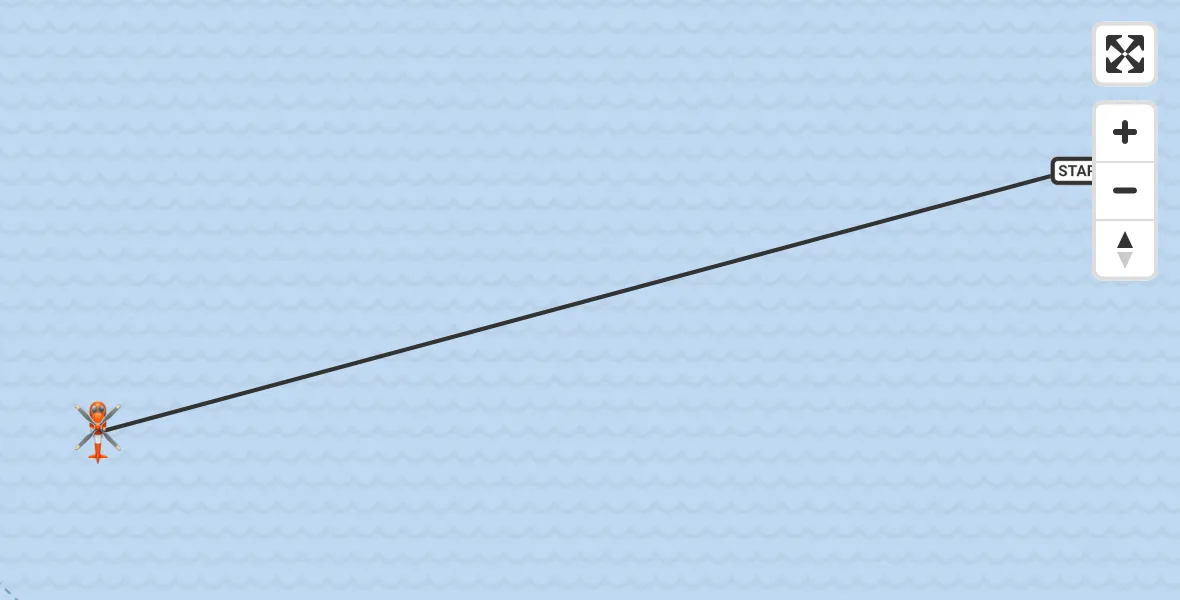 Flight route map: Coastguard Helicopter to Bristol Channel, Bristol Channel