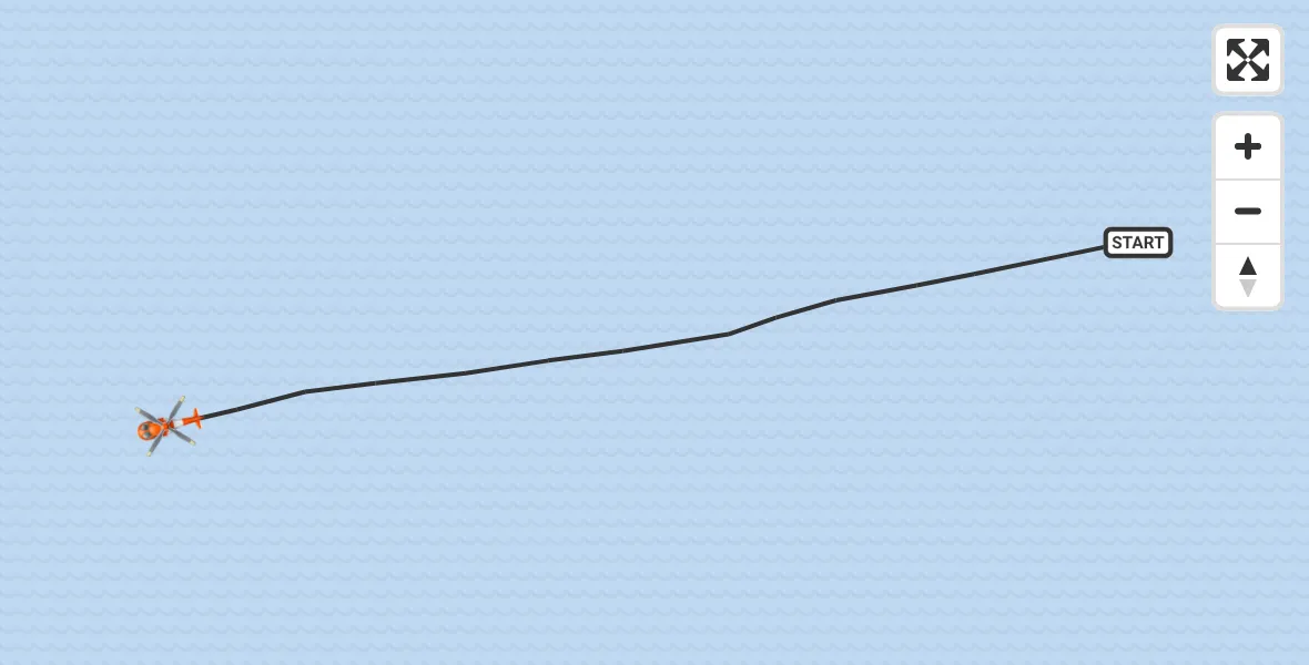 Routekaart van de vlucht: Coastguard Helicopter to English Channel, English Channel