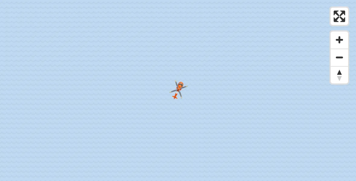 Flight path map showing Coastguard Helicopter route from Inner Seas to Inner Seas