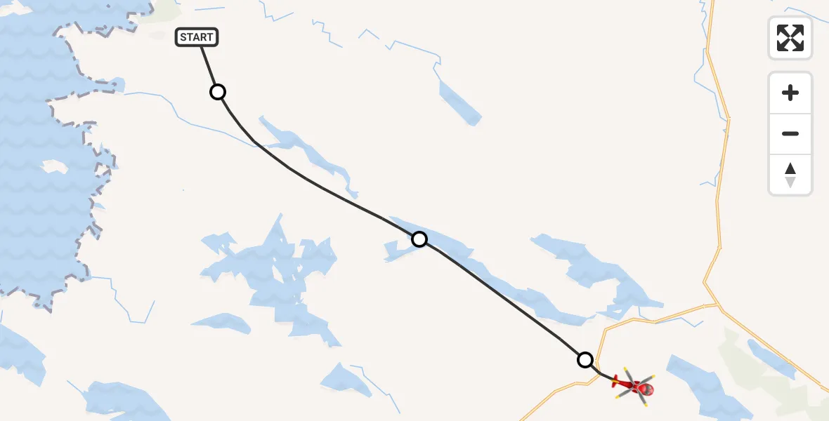 Routekaart van de vlucht: Air Ambulance Helicopter to Elphin, Lochinver