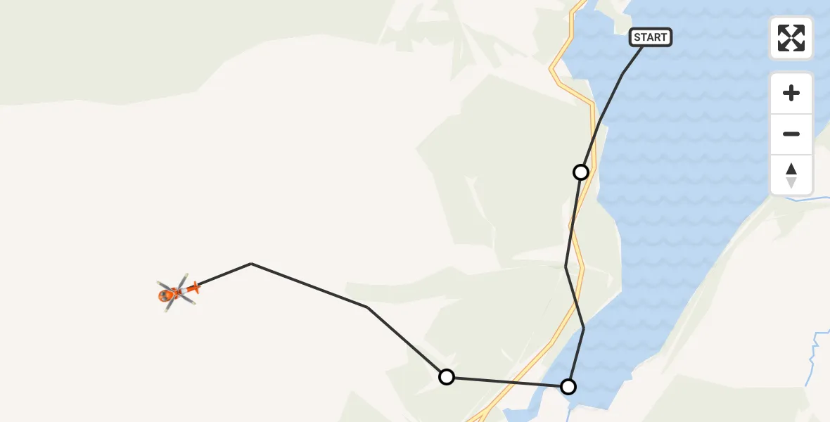 Routekaart van de vlucht: Coastguard Helicopter to Gairlochy, Loch Lochy