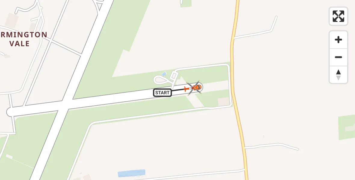 Flight route map: Coastguard Helicopter to Humberside Airport, Humberside Airport