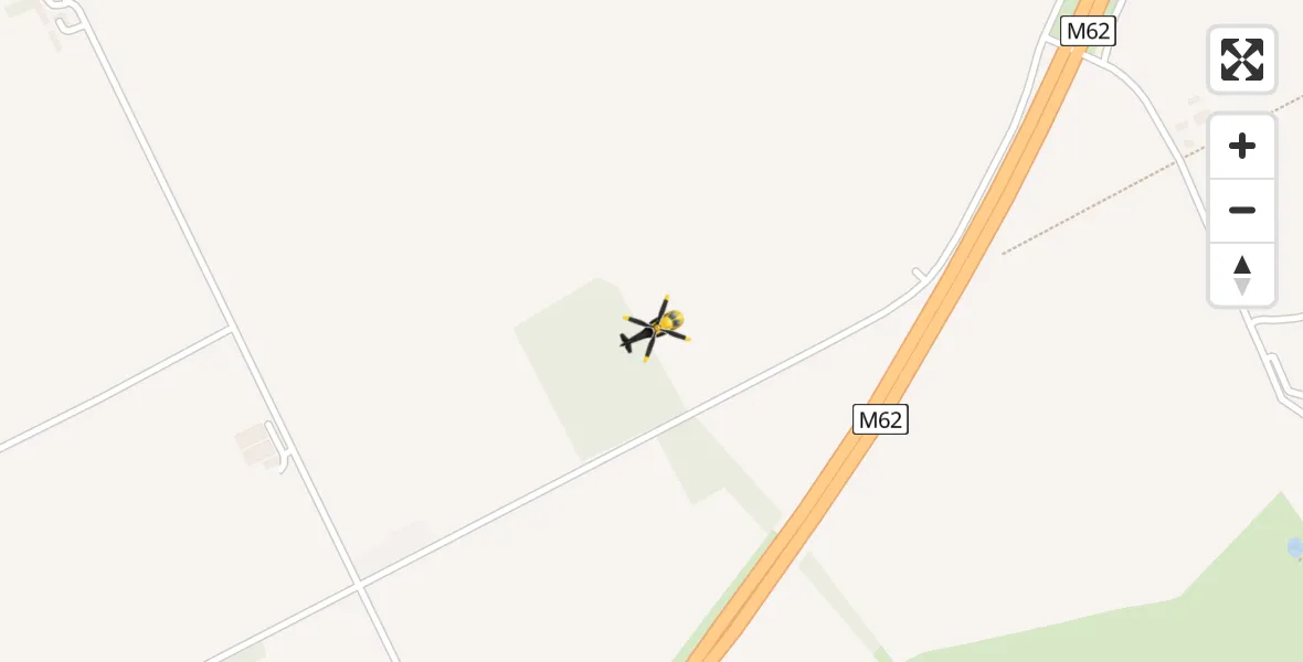 Routekaart van de vlucht: Police Helicopter to Irlam, Twelve Yards Road