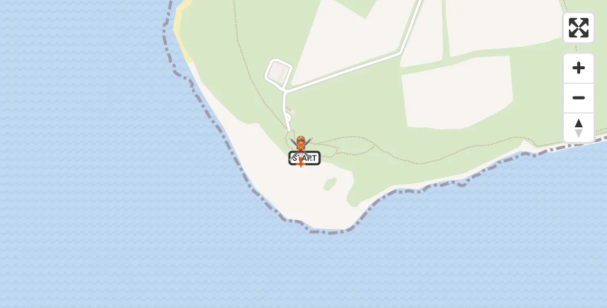 Flight route map: Coastguard Helicopter to Worth Matravers, Bonvils Road