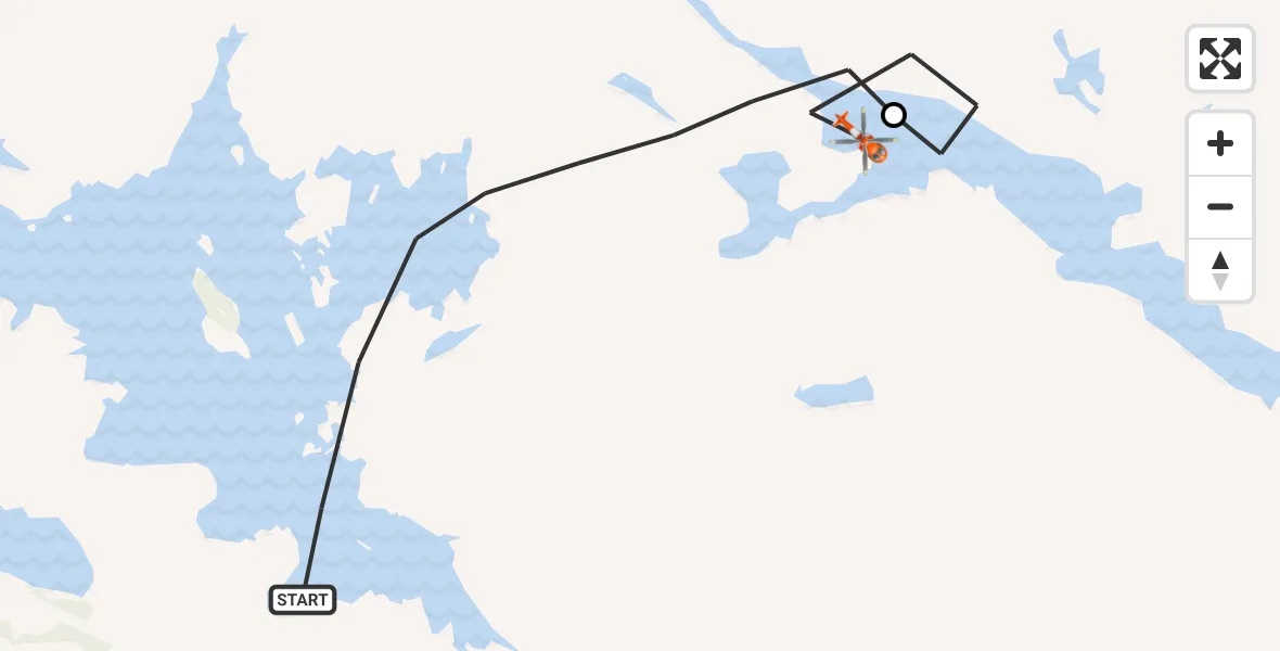 Routekaart van de vlucht: Coastguard Helicopter to Loch Veyatie, Loch Veyatie