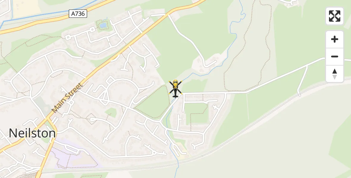 Routekaart van de vlucht:  to Neilston, Hamilton Place