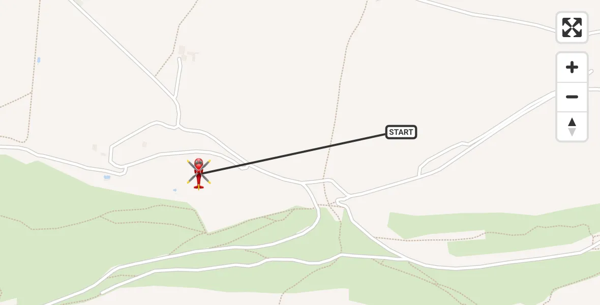 Routekaart van de vlucht: Air Ambulance Helicopter to Great Longstone CP, Moor Road