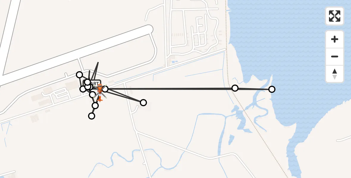 Routekaart van de vlucht: Coastguard Helicopter to Dinas Dinlle, Dinas Dinlle