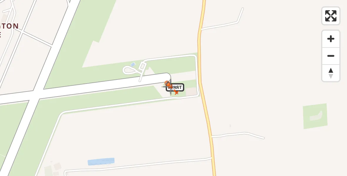 Flight route map: Coastguard Helicopter to Humberside Airport, Humberside Airport