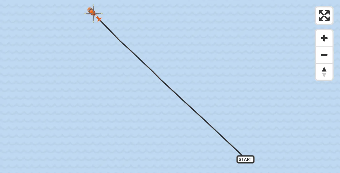 Flight route map: Coastguard Helicopter to Irish Sea, Irish Sea