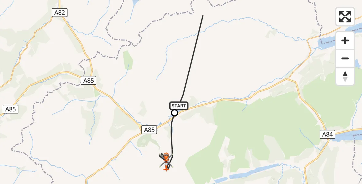 Routekaart van de vlucht: Coastguard Helicopter to Portnellan