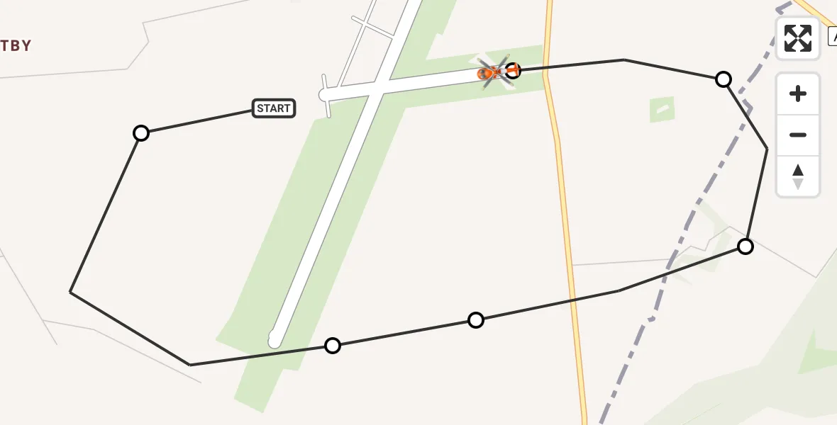 Routekaart van de vlucht: Coastguard Helicopter to Humberside Airport, Humberside Airport