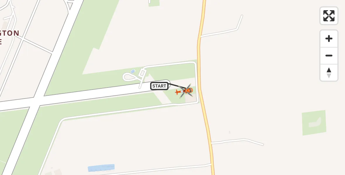 Flight route map:  to Humberside Airport, Humberside Airport