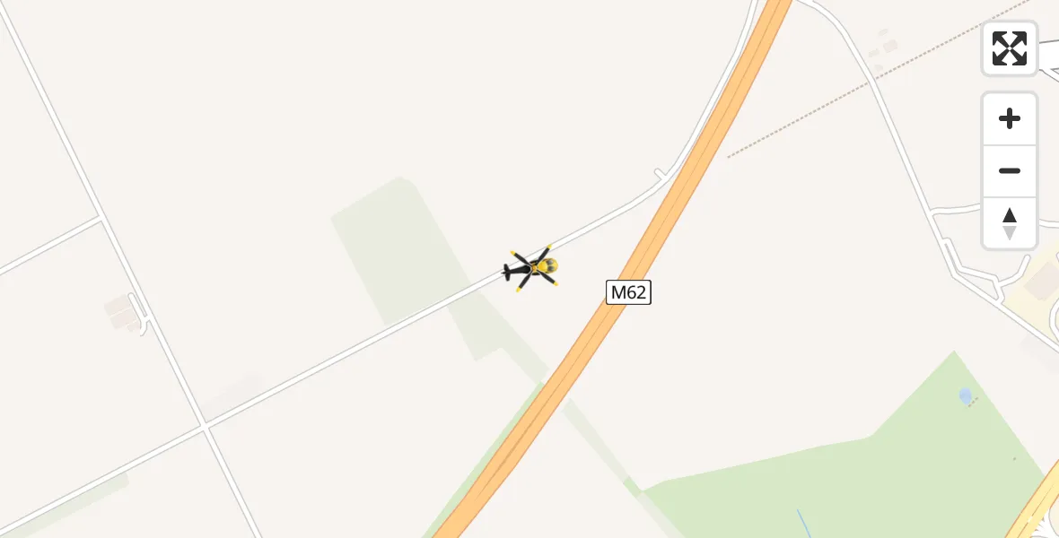 Flight route map: Police Helicopter to Irlam, Twelve Yards Road
