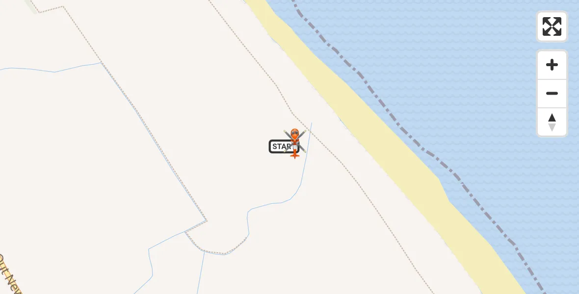 Flight route map: Coastguard Helicopter to Holmpton, Holmpton