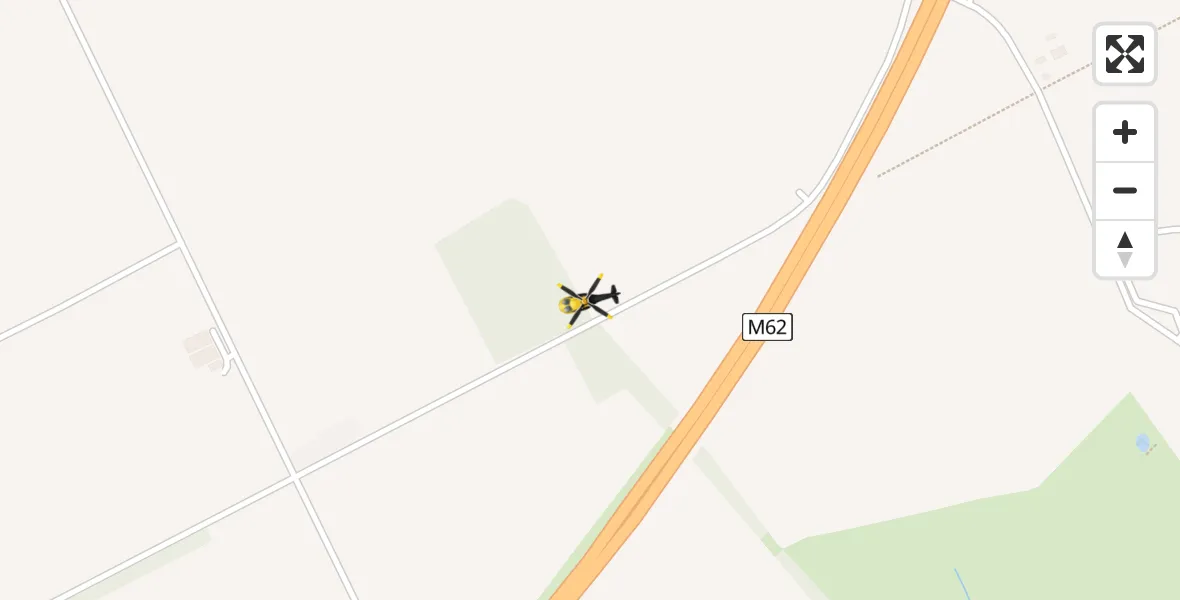 Flight route map: Police Helicopter to Irlam, Twelve Yards Road