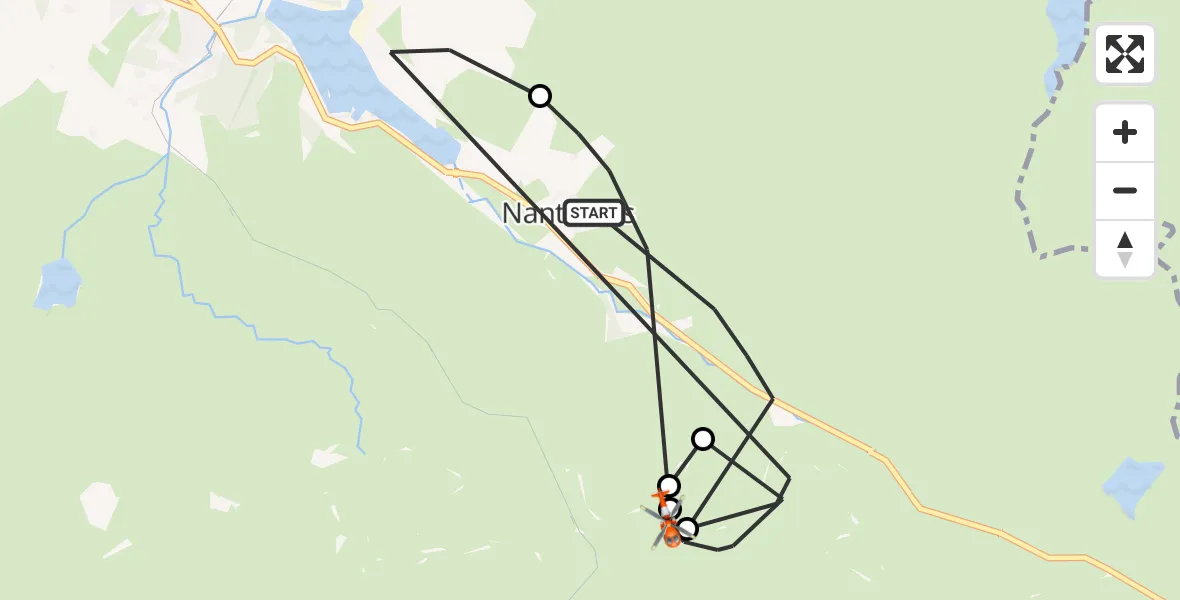 Routekaart van de vlucht: Coastguard Helicopter to Llanberis, Llanberis