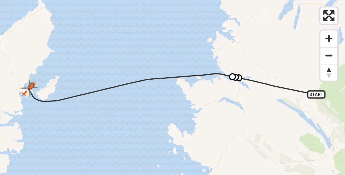 Routekaart van de vlucht: Coastguard Helicopter to Stornoway Airport, Stornoway Airport