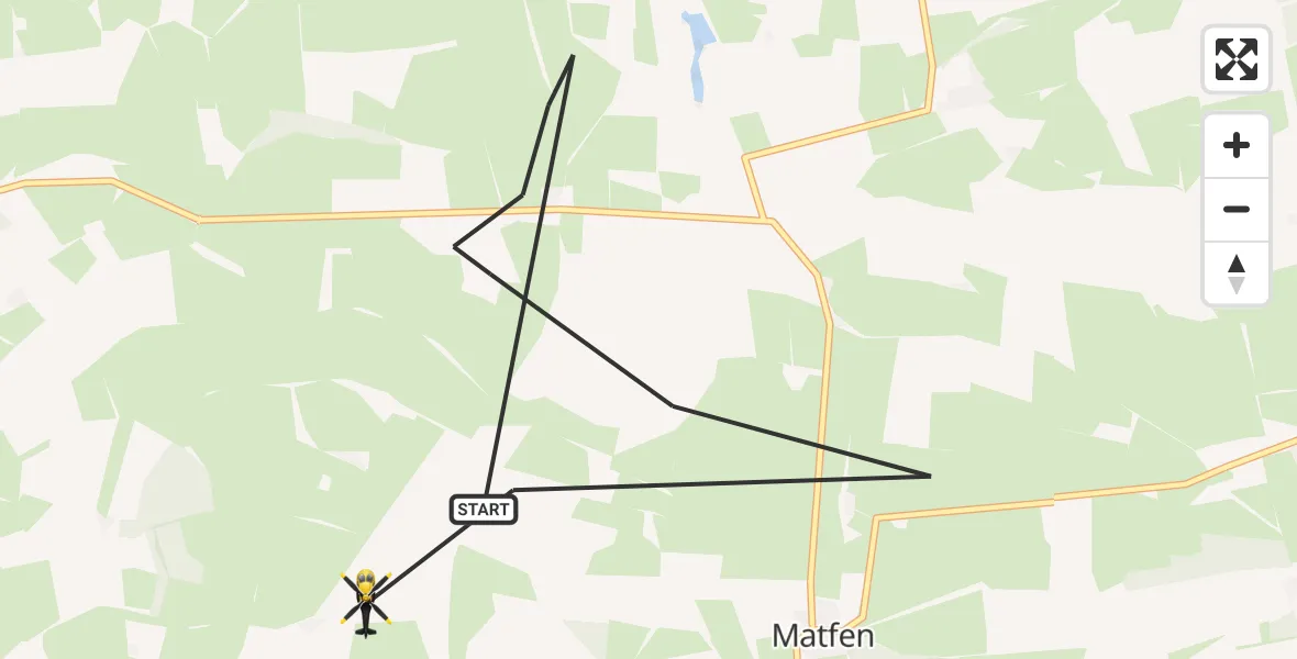 Flight route map: Police Helicopter to Wall, Wall