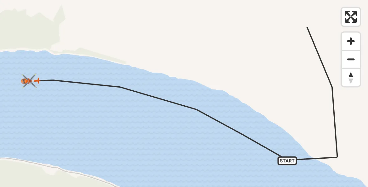 Flight route map: Coastguard Helicopter to Loch Glass, Loch Glass