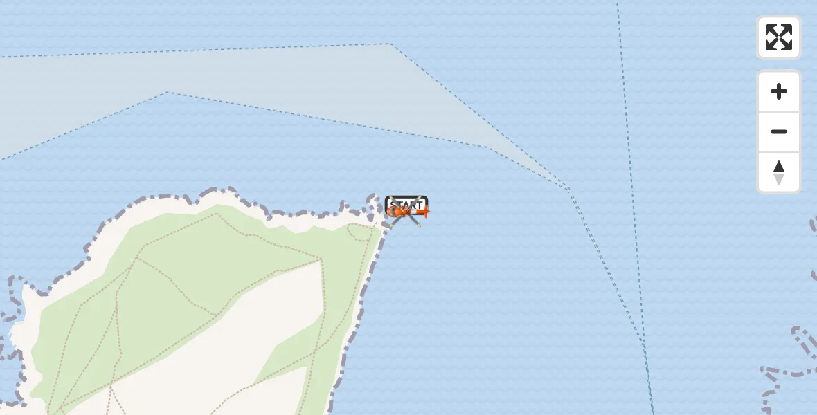 Flight route map: Coastguard Helicopter to Padstow, Tregirls Lane