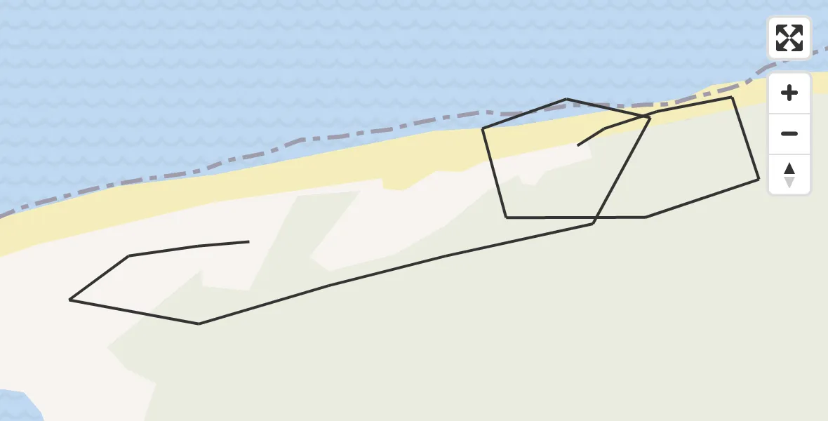 Flight path map showing Coastguard Helicopter route from  to 