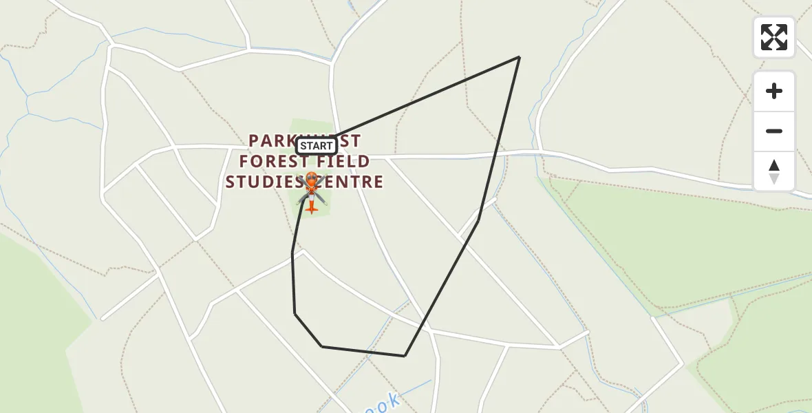Flight route map: Coastguard Helicopter to Northwood, Noke Common Road