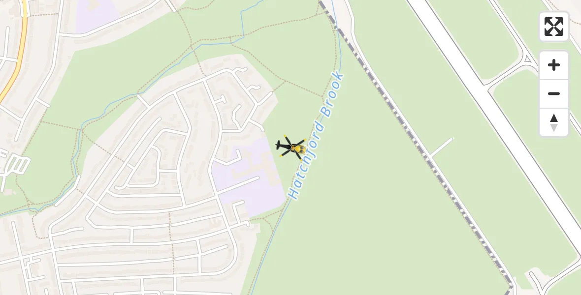 Routekaart van de vlucht: Police Helicopter to Birmingham Airport