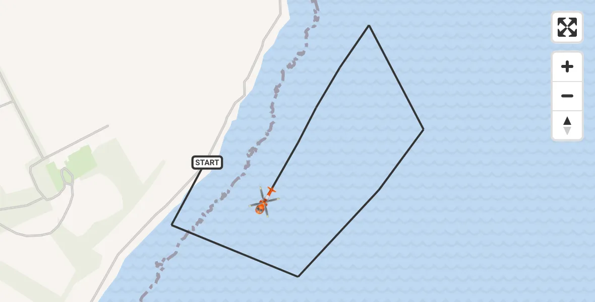 Flight route map: Coastguard Helicopter to Hilton of Cadboll, Hilton of Cadboll to Rockfield