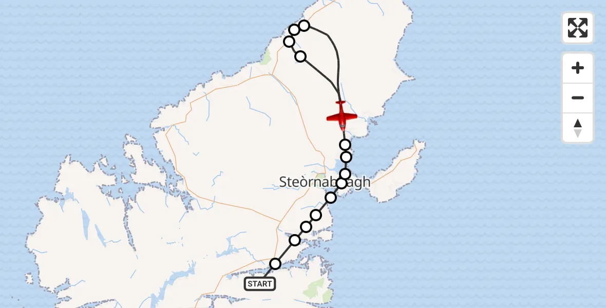 Flight route map: Air Ambulance Aircraft to Borgh, Tàbost