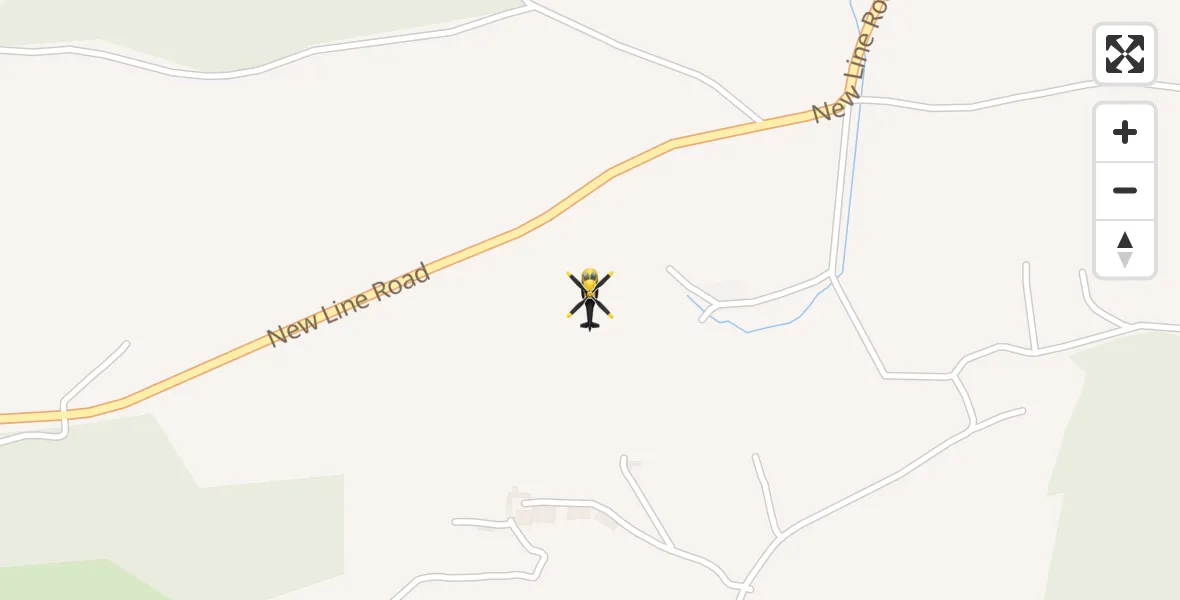 Routekaart van de vlucht: Police Helicopter to Stirling, New Line Road