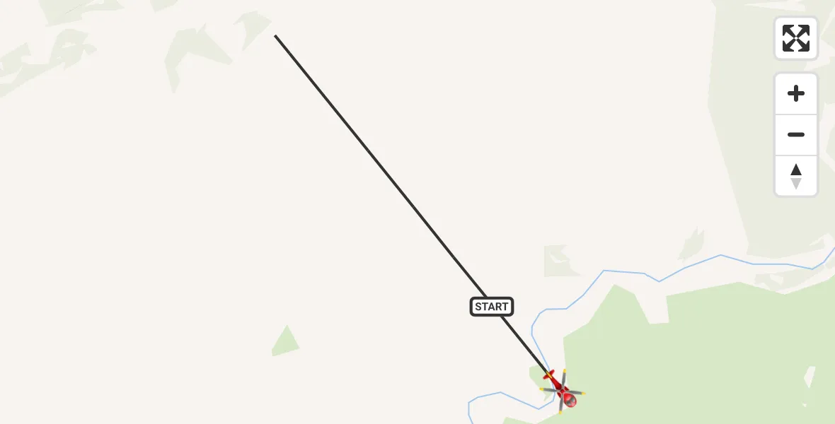 Flight path map showing Air Ambulance Helicopter route from Quilichan to Quilichan