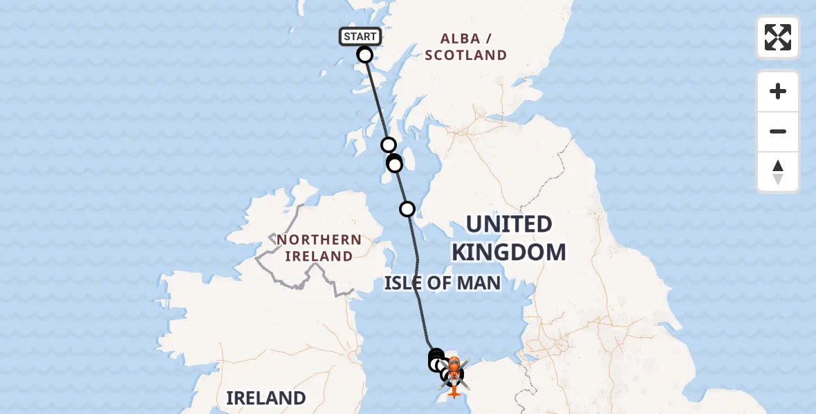 Routekaart van de vlucht: Coastguard Helicopter to Caernarfon Airport