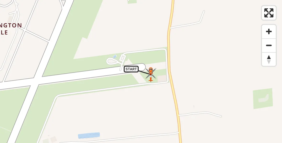 Flight path map showing Coastguard Helicopter route from Humberside Airport to Humberside Airport