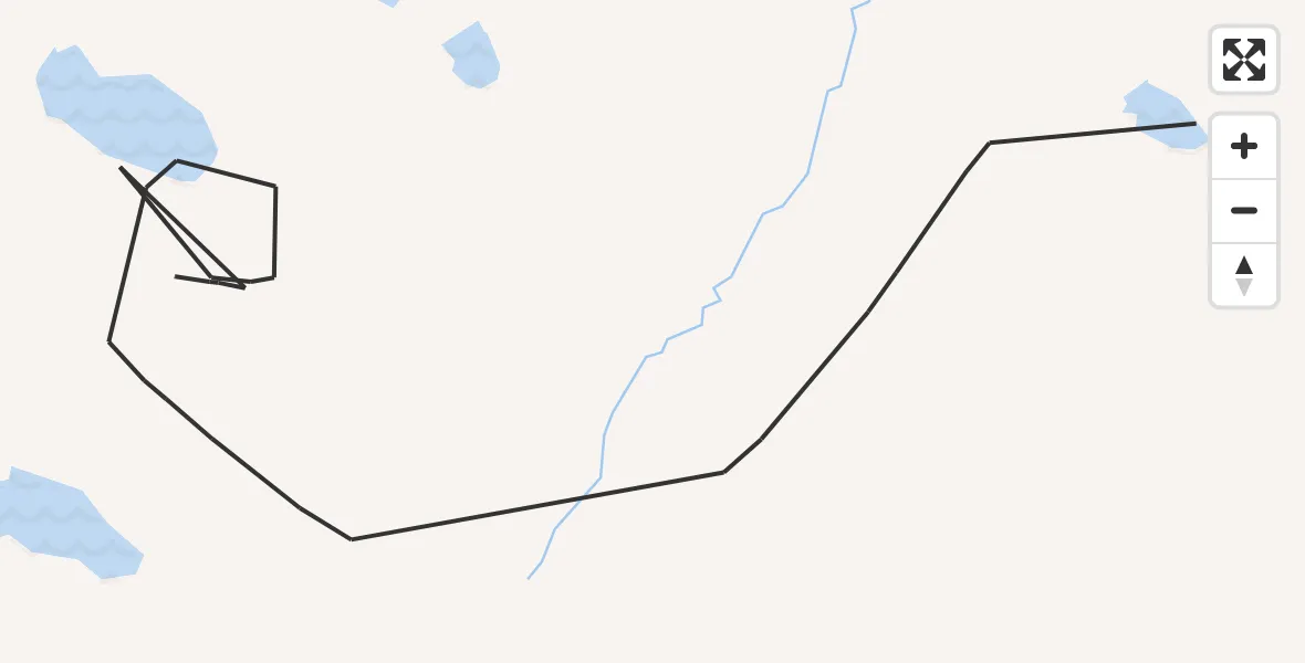 Flight path map showing Coastguard Helicopter route from  to 