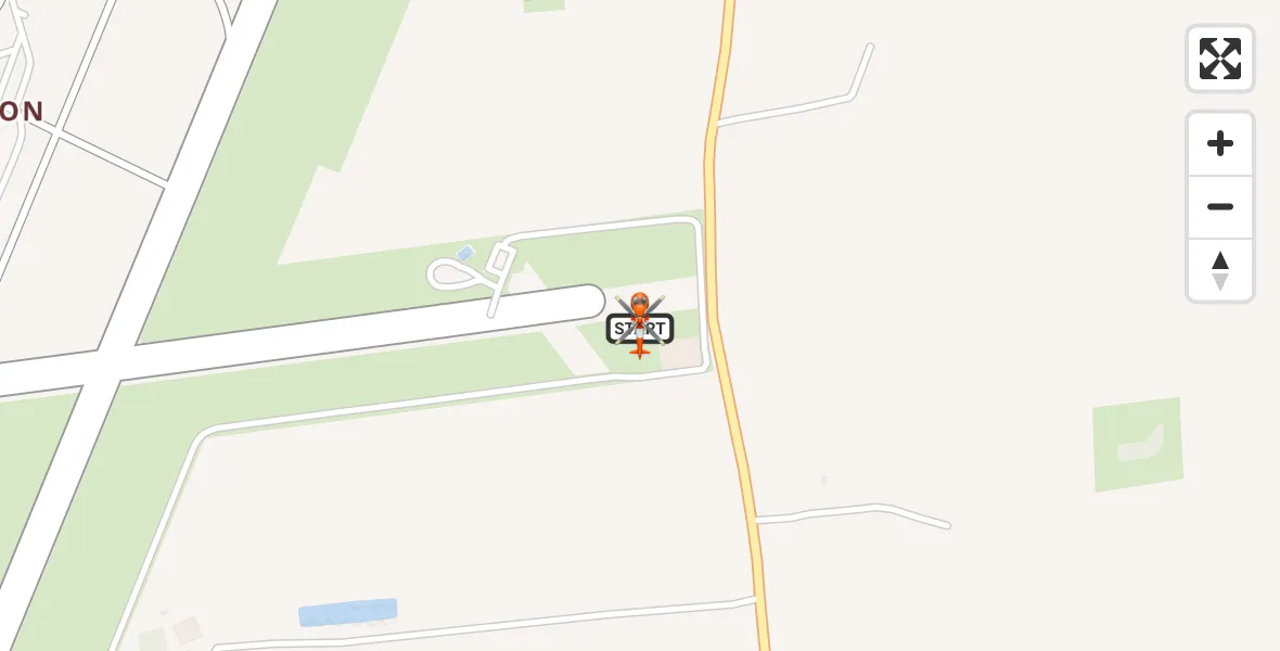 Flight path map showing Coastguard Helicopter route from Humberside Airport to Humberside Airport